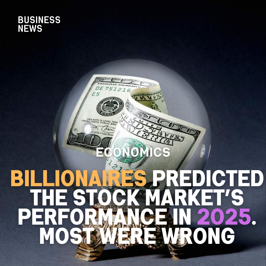 Billionaires' stock market predictions failed.